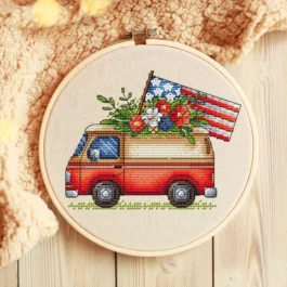 American van Cross Stitch Patt...