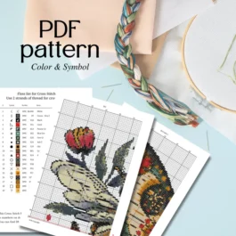 Native girl Cross stitch Pattern, Girl Cross Stitch, Cross Stitch Pattern, cross stitch kit, PDF Pattern