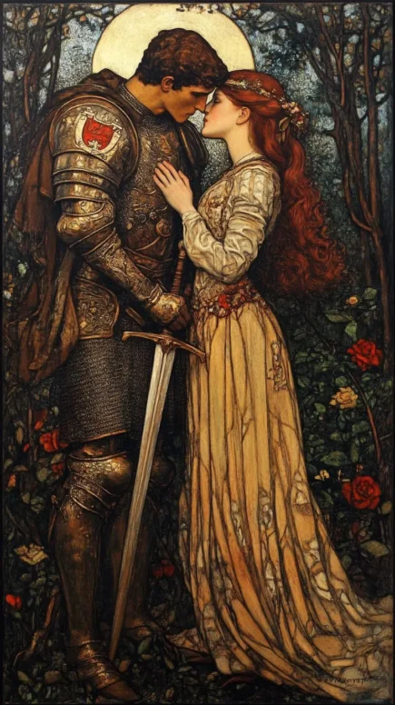 Knight and Maiden cross stitch pattern. Knight and Maiden embroidery pattern. Instant PDF Download. 50,400 Stitches. - Image 8