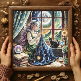 Moon Window Fairy Elf Cross St...