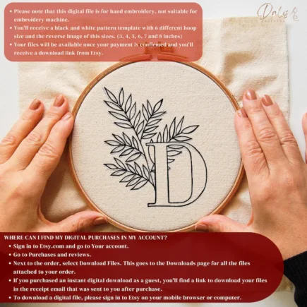 Wedding Embroidery PDF Pattern, Groom and Bride Hand Embroidery Design, Wedding Stitching Template, Handmade Wedding Gift for Newlyweds - Image 2