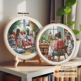 Cozy girls Cross Stitch Patter...