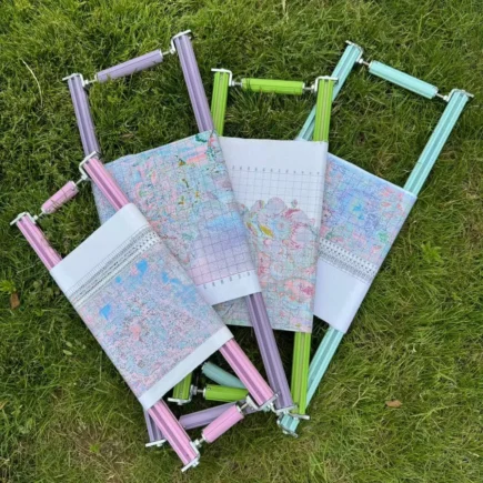 [OK Frame]【Taro Purple】 Aluminum Alloy Scroll attachments Extra thick large adjustable cross stitch frame frame frame frame embroidery frame M frame self matching v frame millennium frame embroidery frame