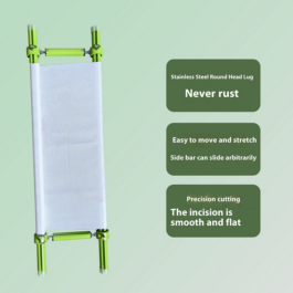 MINI Adjustable Embroidery Frame | 8–18cm Tension Range | Aluminum Alloy Cross Stitch Reel Frame | Extra Thick Retractable Scroll Frame | Length Adjustable Hoop for DIY Needlework