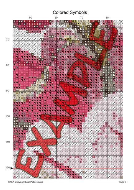 Watercolor Bride and Groom at The Forest Love Gateway Counted Cross Stitch PDF Pattern, Forest Wedding Cross Stitch, Hand Embroidery - Image 5