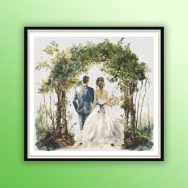 Watercolor Bride and Groom at ...