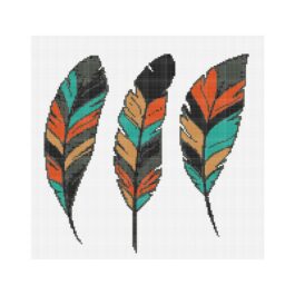 Feather Cross Stitch Pattern 3...
