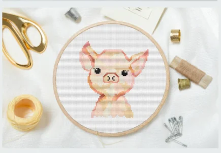 Set of 9 Farm Animals Cross Stitch pattern Nursery Baby cross stitch Farm Animals xstitch Farm friends baby cross stitch PDF patterns - Image 4