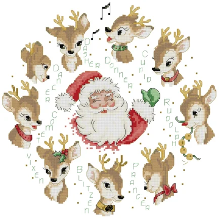 PDF tutorial for "Santa's Reindeer" cross stitch - Image 3