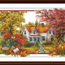 Cross Stitch Pattern, Autumn V...