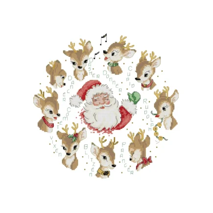 PDF tutorial for "Santa's Reindeer" cross stitch - Image 4