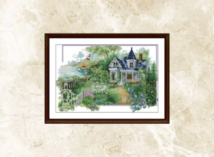 Village Cross Stitch Pattern,Summer Village,Victorian StyleSummer Cotage,Pattern Keeper,xstitch,Pdf , Instant Download - Image 5