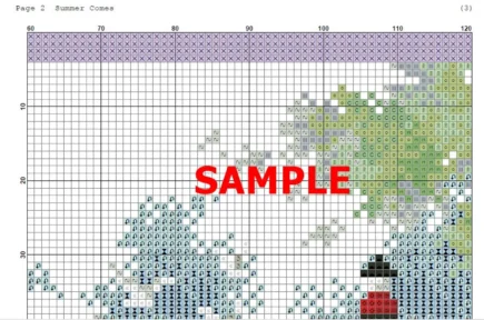 Village Cross Stitch Pattern,Summer Village,Victorian StyleSummer Cotage,Pattern Keeper,xstitch,Pdf , Instant Download - Image 6