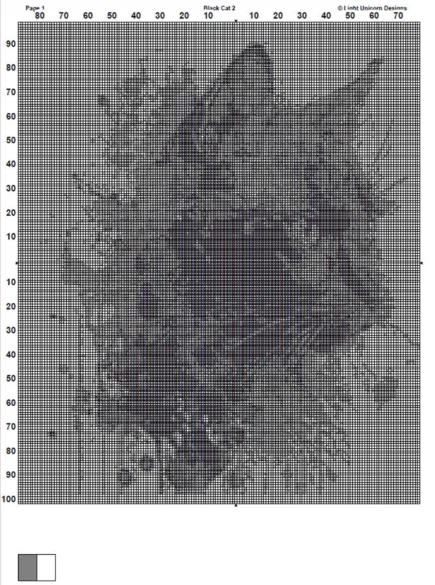 Black Cat Cross Stitch Pattern 2 Instant PDF Download - Black Cat Watercolor Cross Stitch Pattern - Animal Cross Stitch Pattern - Image 5