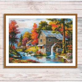 Old Mill Counted Cross Stitch ...