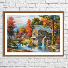 Old Mill Counted Cross Stitch ...