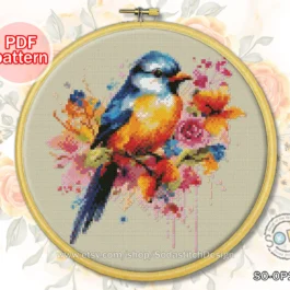Cross Stitch Pattern pdf Blue ...