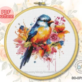 Cross Stitch Pattern pdf Blue ...