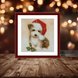 Watercolor dog Counted cross s...