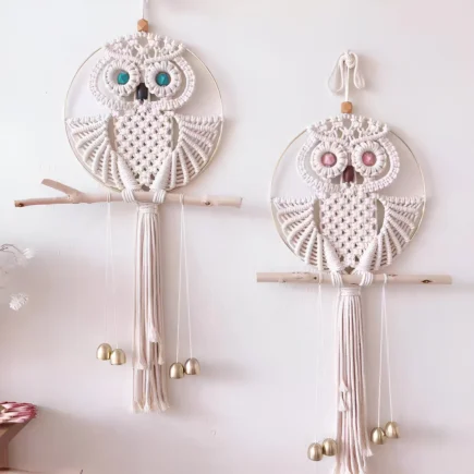 Beginner Level / PDF Macrmae Patterns for Owl Wall Hanging / Pdf Tutorial for How to Macrame Owl Hanging, Macrame PDF Instruction - Image 3