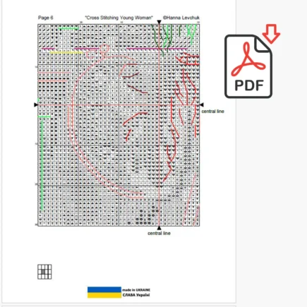 Cross Stitching Girl Cross Stitch Pattern, Cross stitch, punto de cruz, point de croix, crossstitch pattern, cross stitch pattern pdf - Image 8