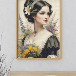 Elegant Victorian Lady Cross S...