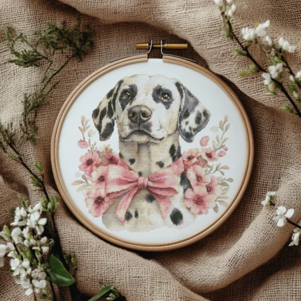 Pet Cross Stitch Pattern Counted Cross Stitch Charts Animal Embroidery Designs Pattern Modern Cross Stitch Art With Dog Mother's Day Gifts