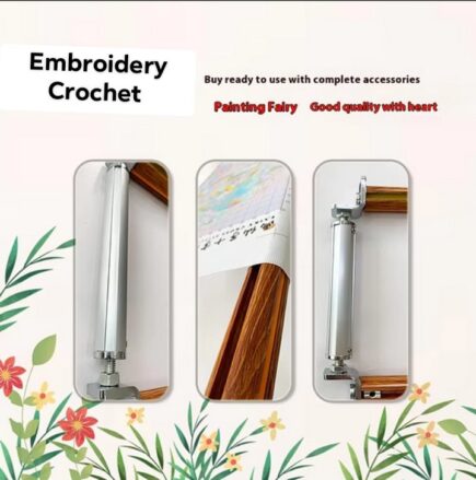 [OK Frame]【Taro Purple】 Aluminum Alloy Scroll attachments Extra thick large adjustable cross stitch frame frame frame frame embroidery frame M frame self matching v frame millennium frame embroidery frame - Image 4