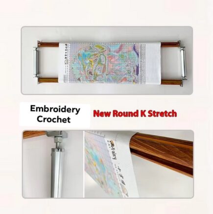 [OK Frame]【Taro Purple】 Aluminum Alloy Scroll attachments Extra thick large adjustable cross stitch frame frame frame frame embroidery frame M frame self matching v frame millennium frame embroidery frame - Image 3