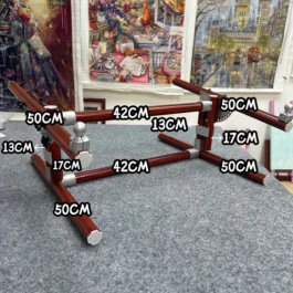 【Third Generation】 Adjustable Tabletop Cross Stitch Embroidery Frame Base, Aluminum Alloy, Height 13-25cm, 90°-180° Angle, DIY Needlework Stand